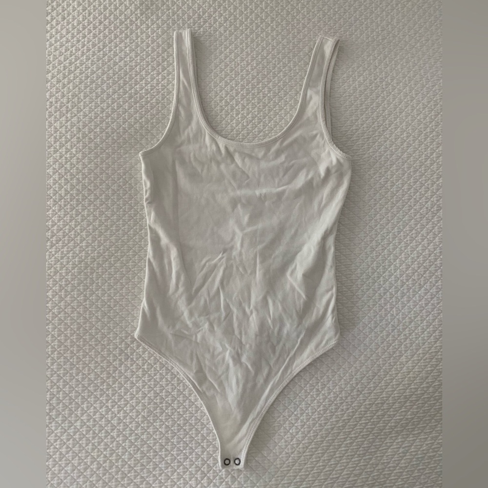 Abercrombie & Fitch White Tank Top Bodysuit